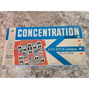 Vintage‎ Concentration Board Game 1964 Eighth Edition 4950 MB